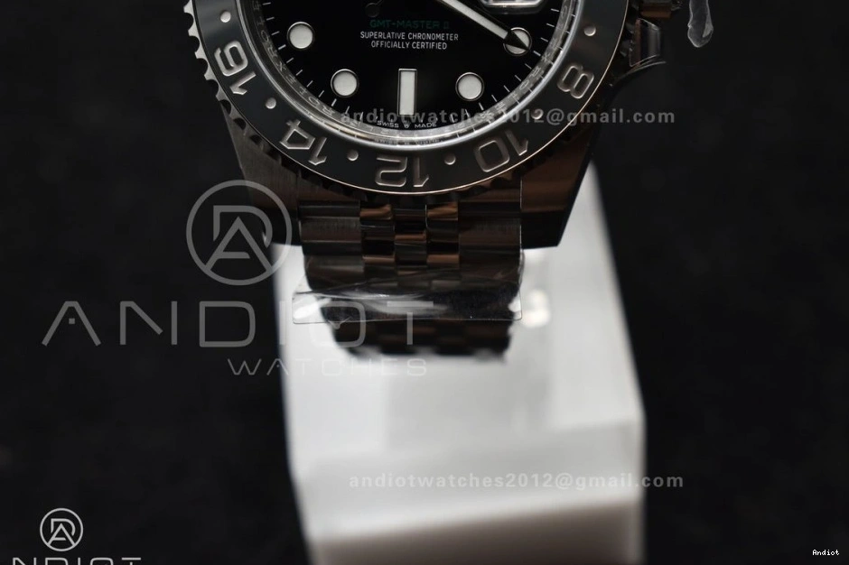 Clean 904L 1:1 126710 Strap Ceramic Black Steel Jubilee Best Gray GRNR Edition II GMT-Master DD3285 on 0411
